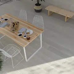 PAMESA - Piso Porcelánico Timber Blanco Deck 23x120cm Caja 1.38m2