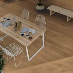 PAMESA - Piso Porcelánico Timber Roble Deck23x120cm Caja 1.38 m2
