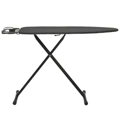 KLEINE WOLKE - Mesa de Planchar con Base Black Kleine 134x35cm con Altura Regulable y Portaplancha