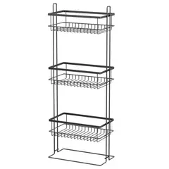 JUST HOME COLLECTION - Organizador Piso 3 Niveles Negro