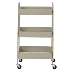 JUST HOME COLLECTION - Carrito Organizador Multiusos con Ruedas Gris