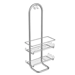 JUST HOME COLLECTION - Champucera 2 Niv Acero Inoxidable 22.8x52.07x12cm