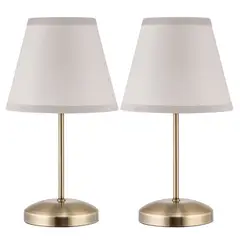 CASA BONITA - Set de 2 Lámpara Mesa New Lyon E27