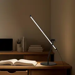 JUST HOME COLLECTION - Lámpara Mesa LED Barnes Dimerizable Negro Producto Certificado