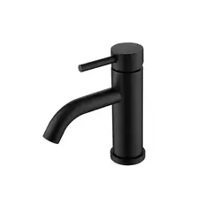 SENSI DACQUA - Grifería Lavamanos Monocontrol Bajo Macaron Negro