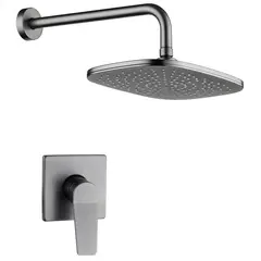 SENSI DACQUA - Grifería ducha con plato acero tabor