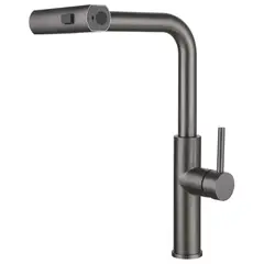 SENSI DACQUA - Griferia lvp monoc siena grafito doble pull out