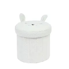 JUST HOME COLLECTION - Puff Panda 30x30x30 cm Beige