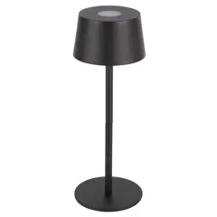 JUST HOME COLLECTION - Lámpara Escritorio Led Recargable Sabry Negro