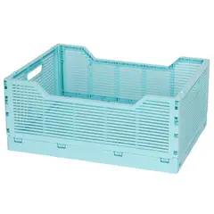 JUST HOME COLLECTION - Caja Plástica Plegable 30x40x17 cm Turquesa