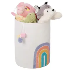 JUST HOME COLLECTION - Cesto Organizador Infantil Arcoiris