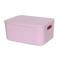 JUST HOME COLLECTION - Caja Plástica con Tapa 24.8x35x15.3cm Fucsia