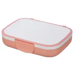 JUST HOME COLLECTION - Recipiente Hermético Bento 600ml Rosado/Blanco