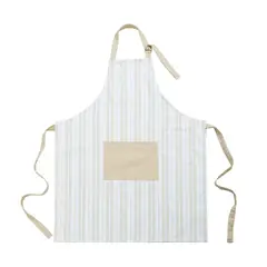 JUST HOME COLLECTION - Delantal75x80cm Linea Tau/bco