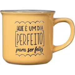 JUST HOME COLLECTION - Mug en Cerámica Frase Colores Surtidos 300ml 12.2cm