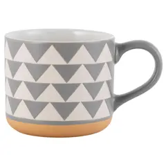 JUST HOME COLLECTION - Mug en Cerámica 360ml 13.4cm Líneas Colores