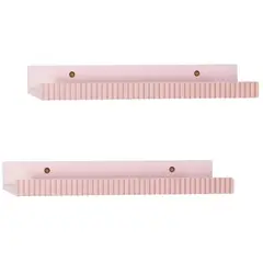 JUST HOME COLLECTION - Set de 2 Repisas 40x10 cm Rosa