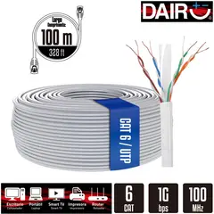 DAIRU - Cable De Red Cat6 Utp 100M