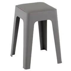 JUST HOME COLLECTION - Silla Butaco Taburete Acolchado 35x48x35 cm plástico Beige