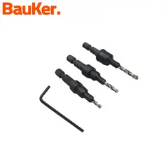 BAUKER - Broca Piloto Avellanadora N8 N10 N12 3 Und