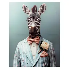 JUST HOME COLLECTION - Cuadro Zebra Frente 40x50
