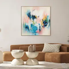 JUST HOME COLLECTION - Cuadro Abstract Blue 120x120