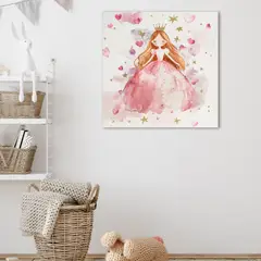JUST HOME COLLECTION - Cuadro Princesa Love 40x40