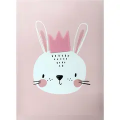 JUST HOME COLLECTION - Cuadro Infantil Conejo1 Crown 30x40