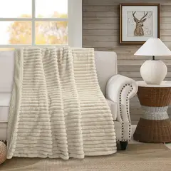 JUST HOME COLLECTION - Manta Clasic Rabbit 125x150 Beige