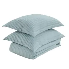 JUST HOME COLLECTION - Quilt Boho Velvet Semidoble Verde