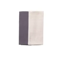 JUST HOME COLLECTION - Setx2 pzs paño waffle retro