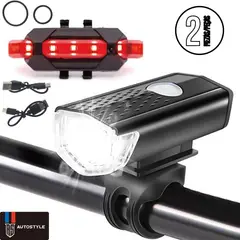 AUTOSTYLE - Set De Luces Bicicleta Usb