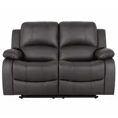 JUST HOME COLLECTION - Sofá Reclinable Atlanta Masajeador 2 Puestos Café