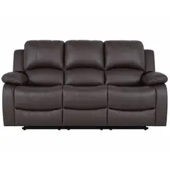 JUST HOME COLLECTION - Sofá Reclinable Atlanta Masajeador 3 Puestos Café