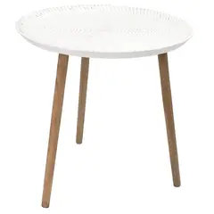 JUST HOME COLLECTION - Mesa Lateral 60x60x58 cm Blanco