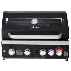 MR BEEF - Asador a Gas Empotrable 4 Quemadores 64x 49,5x70,5 cm