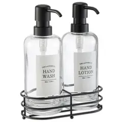 JUST HOME COLLECTION - Set 2 Dispensadores Vidrio