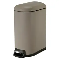 JUST HOME COLLECTION - Papelera 10 Litros Cierre Suave Taupe