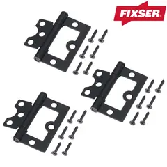FIXSER - Pack 3 Bisagras Omega 3" Negr