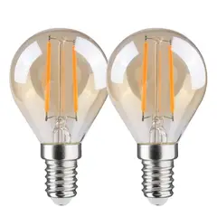 DAIRU - Set de 2 Bombillo LED Filamento G45 3.5w E14 Luz Cálida
