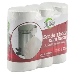 KLEINE WOLKE - Bolsa Basura 40X45Cm Xxxunds Papeplera Blanca