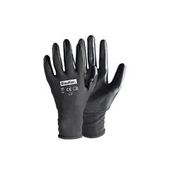 BAUKER - Par Guante Multiflex Poliester Nitrilo Negro