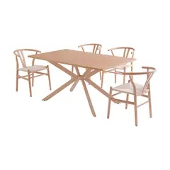 JUST HOME COLLECTION - Set de Comedor Roberta 4 Puestos
