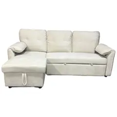 JUST HOME COLLECTION - Sofá Cama de 3 Puestos Lexington 217x135x45 cm Beige