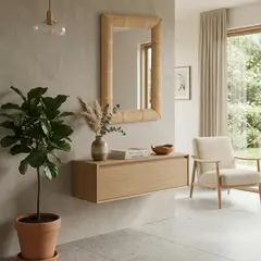 JUST HOME COLLECTION - Espejo Cyb Rectangular Rattan 60x90