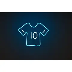 JUST HOME COLLECTION - Lámpara de Mesa Neón Camiseta Mundial