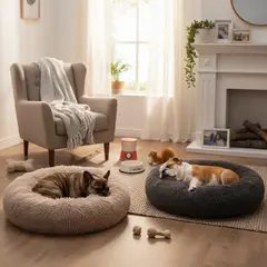 PETIZOOS - Cama Perro Peluda L 92x20cm