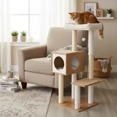 PETIZOOS - Arbol Rascador Gato Mad 119cm