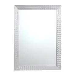 JUST HOME COLLECTION - Espejo Ondas Plata 78x108 cm