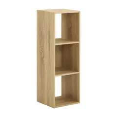 JUST HOME COLLECTION - Estante de 3 cubos 29x30x88 cm Oak